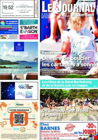 Journal de Saint-Barth N°1580 du 29/08/2024