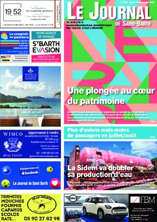 Journal de Saint-Barth N°1583 du 19/09/2024