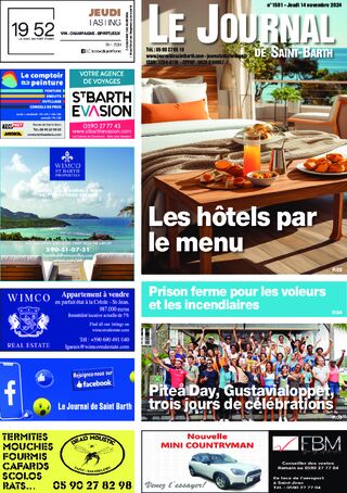 Journal de Saint-Barth N°1591 du 14/11/2024